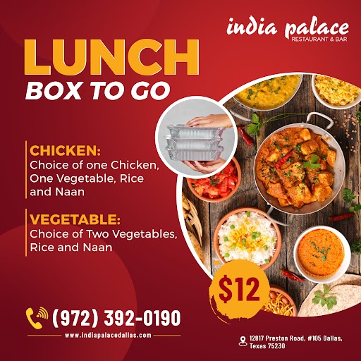 Special Lunch Offer From India Palace
